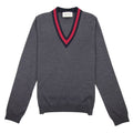 Gucci Wool V-Neck Sweater Grey
