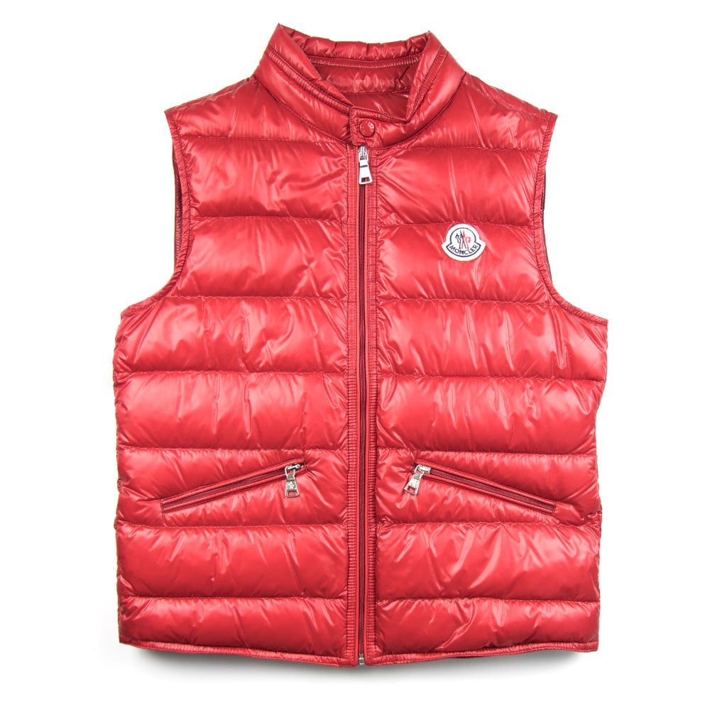 Moncler Junior Gui Gilet Red