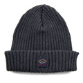 Paul and Shark Patch Logo Beanie Dark Grey