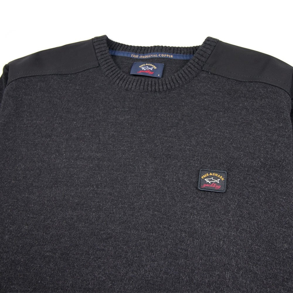 Paul and Shark Knitwear Jumper Dark Grey