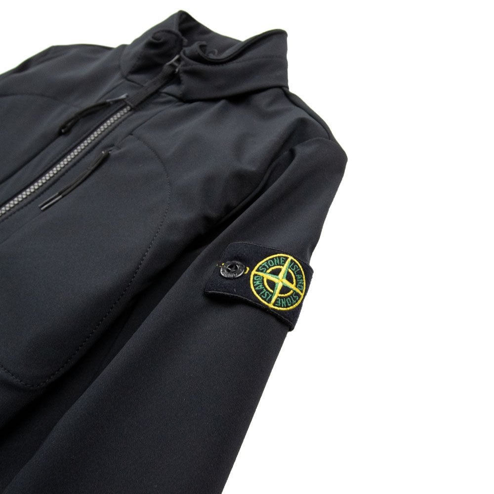 Stone Island Junior 40234 Soft Shell Jacket Black