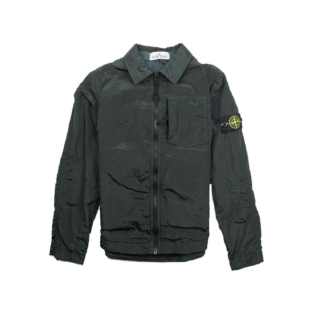 Stone Island Junior Nylon Metal Overshirt Green
