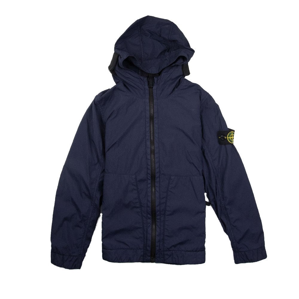 Stone Island Junior Waterproof Jacket Navy