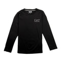 EA7 Kids Long Sleeve Chest Logo T-Shirt Black