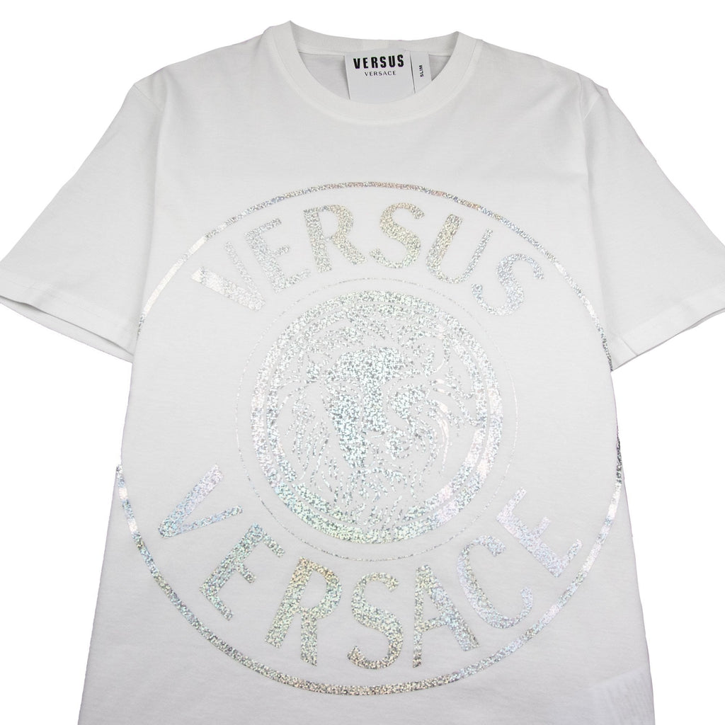 Versace Versus Foil Lion Tee White