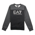 EA7 Junior Large Logo Sweatshirt Black/Grey