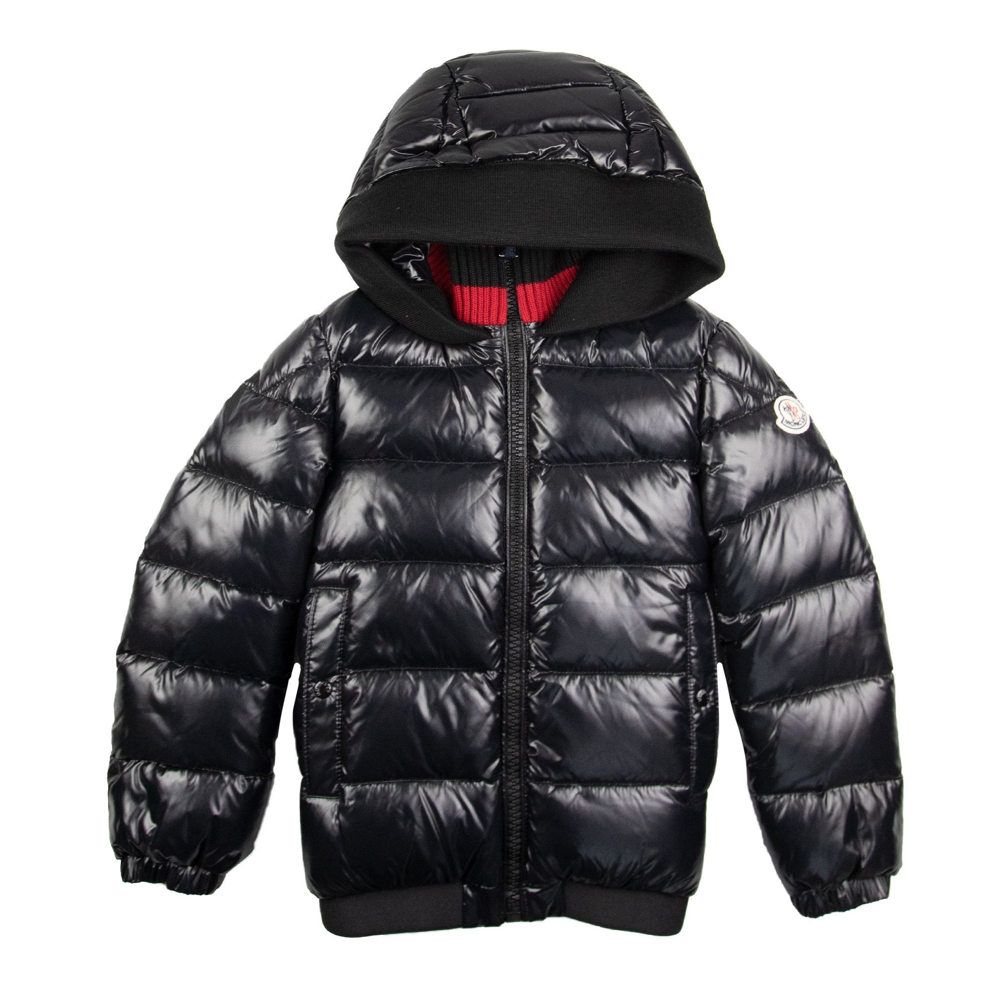 Moncler Junior Aubrac Puffa Jacket Black