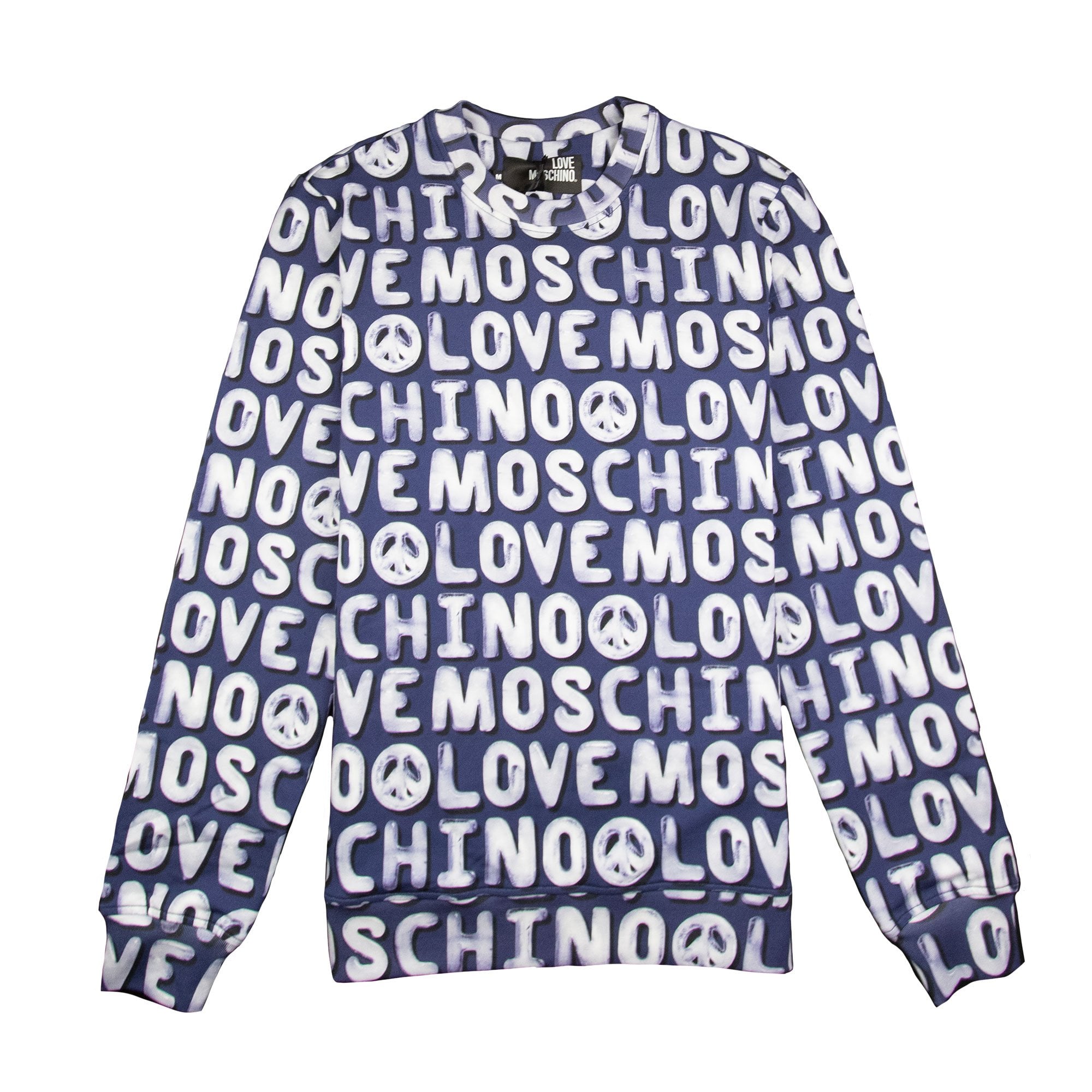 Love Moschino Bubble Writing Sweatshirt Blue