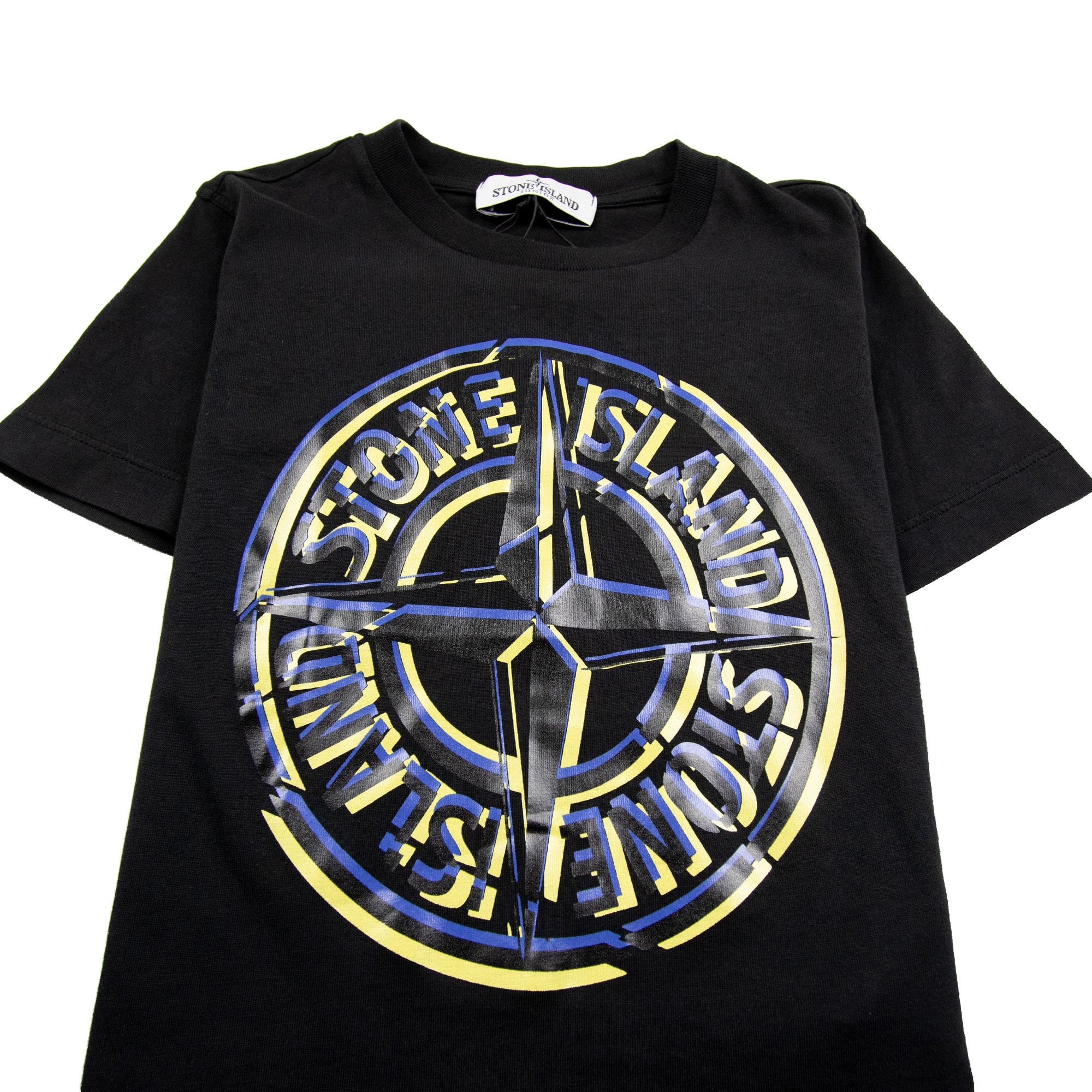 STONE  compass logo t-shirt 専用 Stone Island Junior Large Compass Logo T-Shirt Black | ONU – Onu