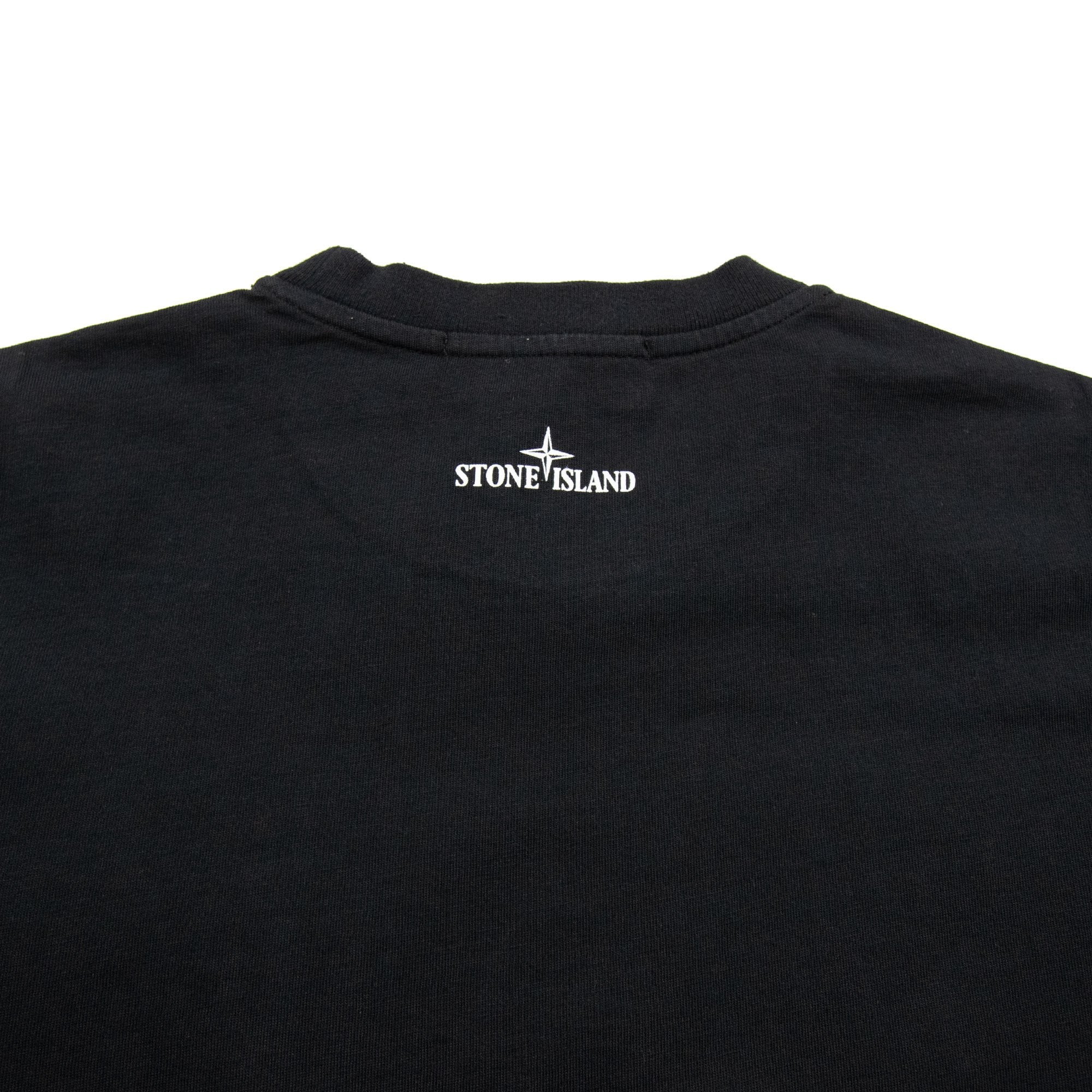 Stone Island Junior Compass Pocket T-Shirt Black