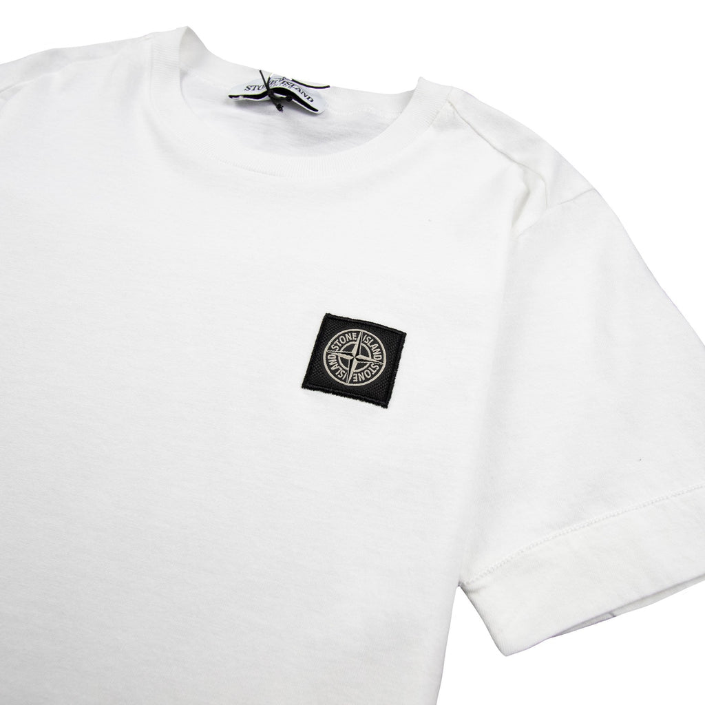 Stone Island Junior Patch Logo T-Shirt White