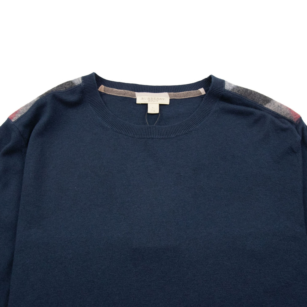 Burberry Jarvis Knitwear Sweatshirt Navy
