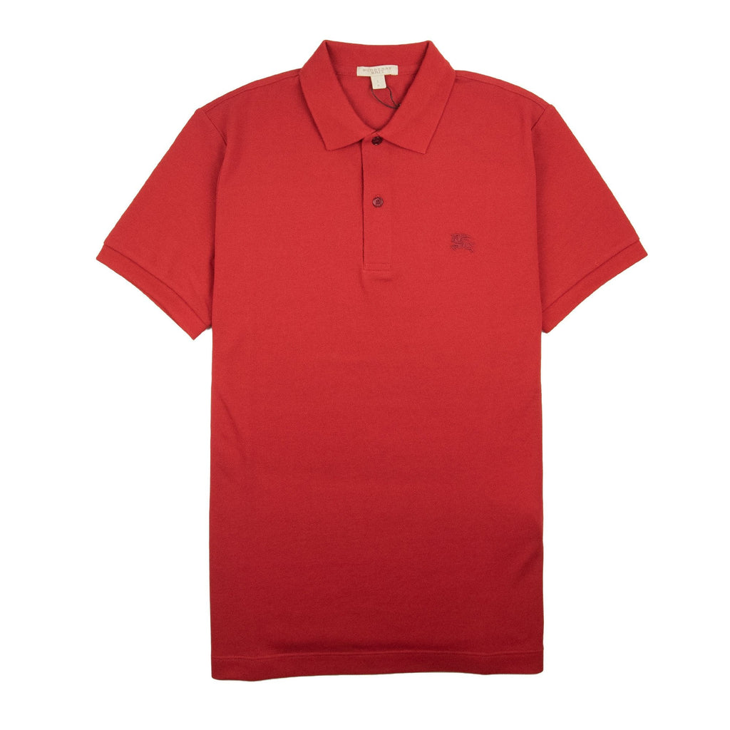 Burberry Oxford Short Sleeve Polo Red