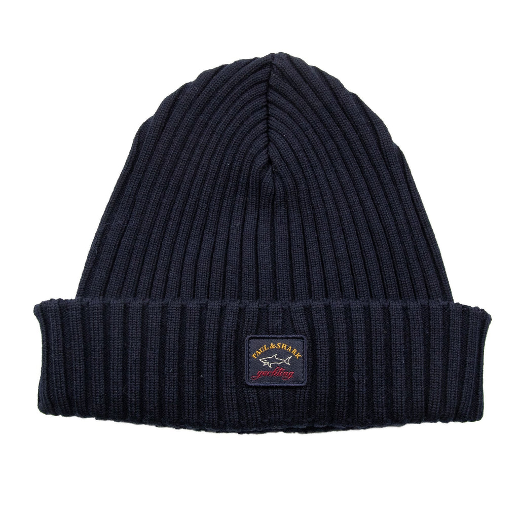 Paul And Shark Patch Logo Beanie Navy