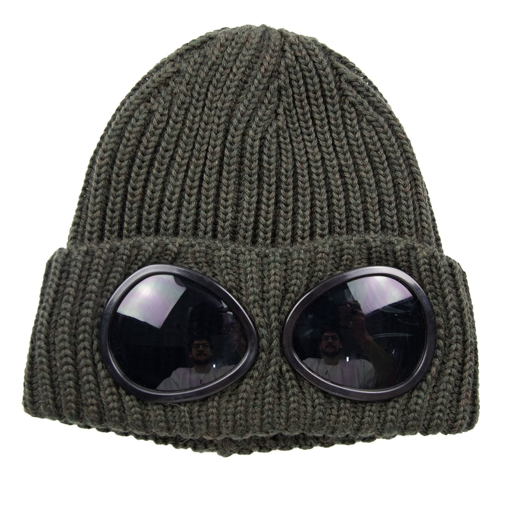 Cp Company Undersixteen Goggle Winter Beanie Khaki