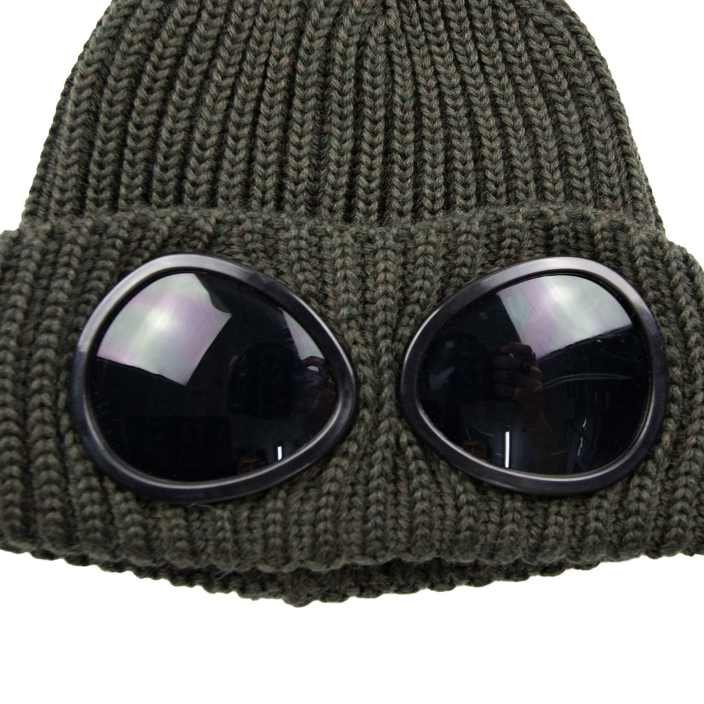 Cp Company Undersixteen Goggle Winter Beanie Khaki