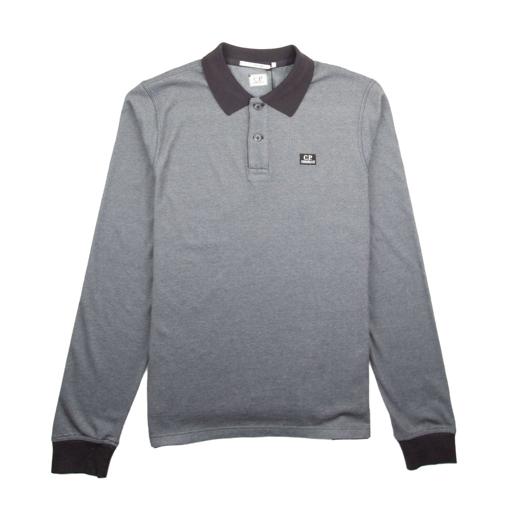 CP Company Tacting Long Sleeve Polo Blue