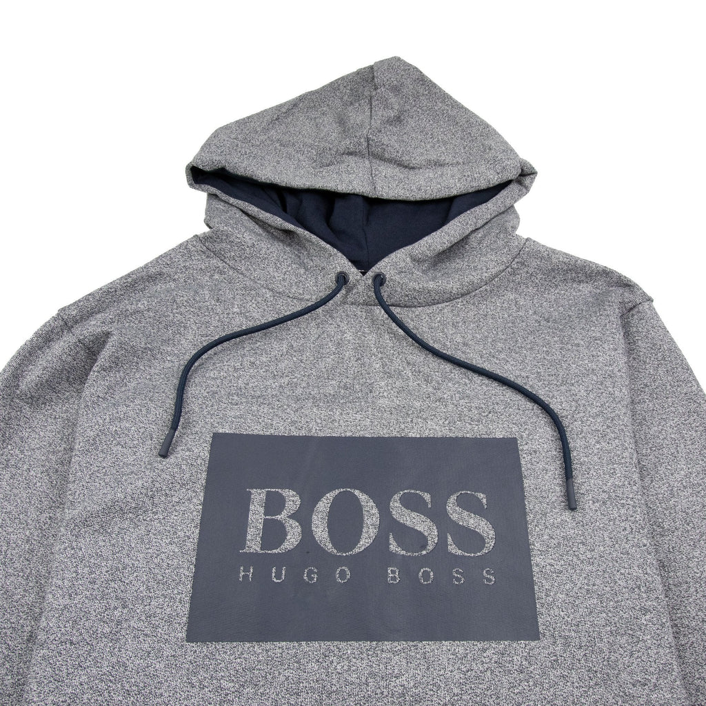 Hugo Boss Heritage Logo Hoody Light Grey