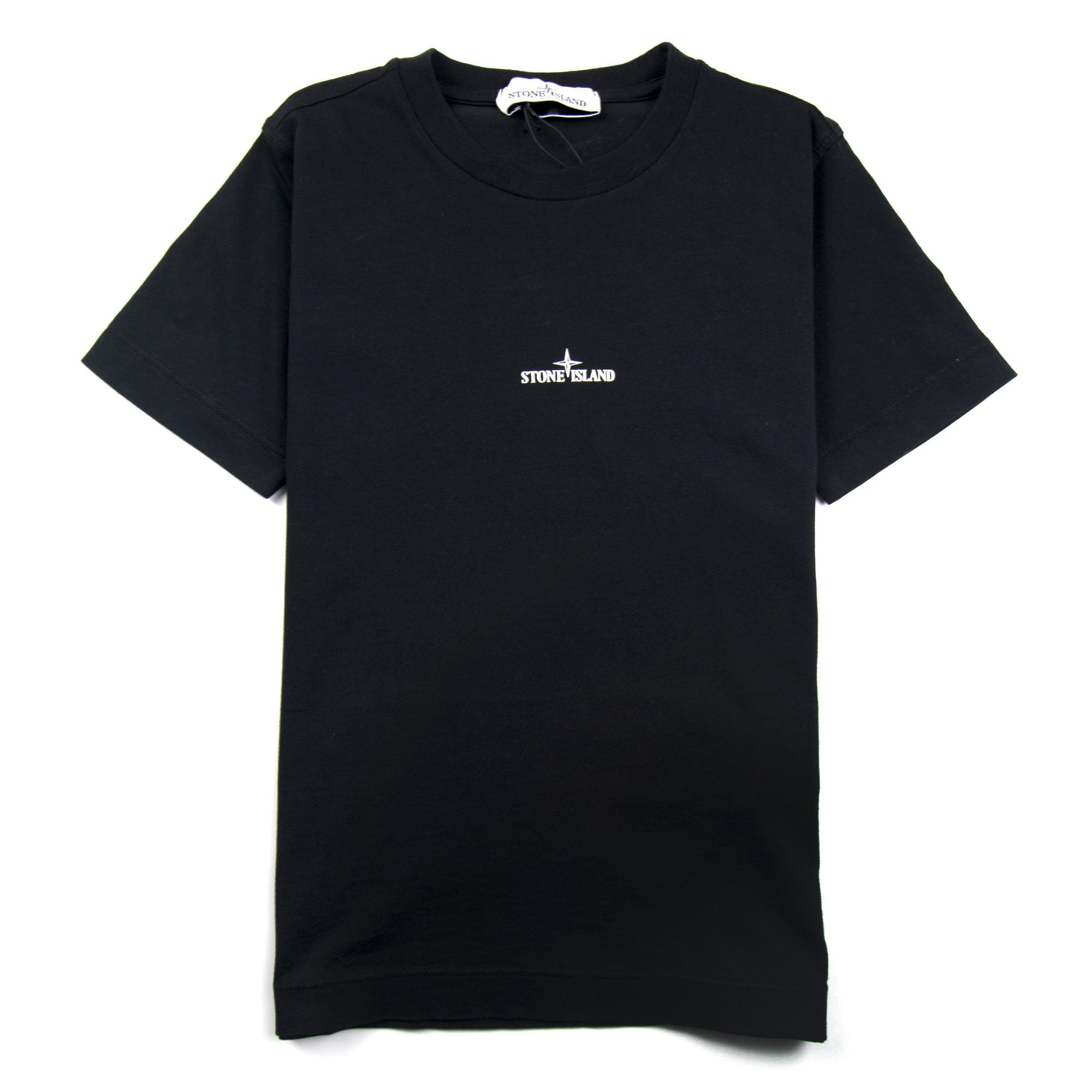 Stone Island Junior Back Compass Digital Logo T-Shirt Black