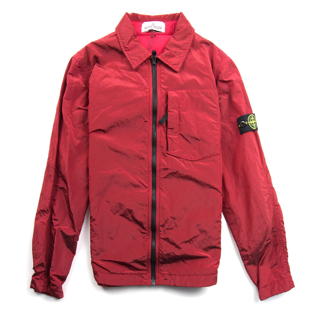 Stone Island Junior Metal Overshirt Red