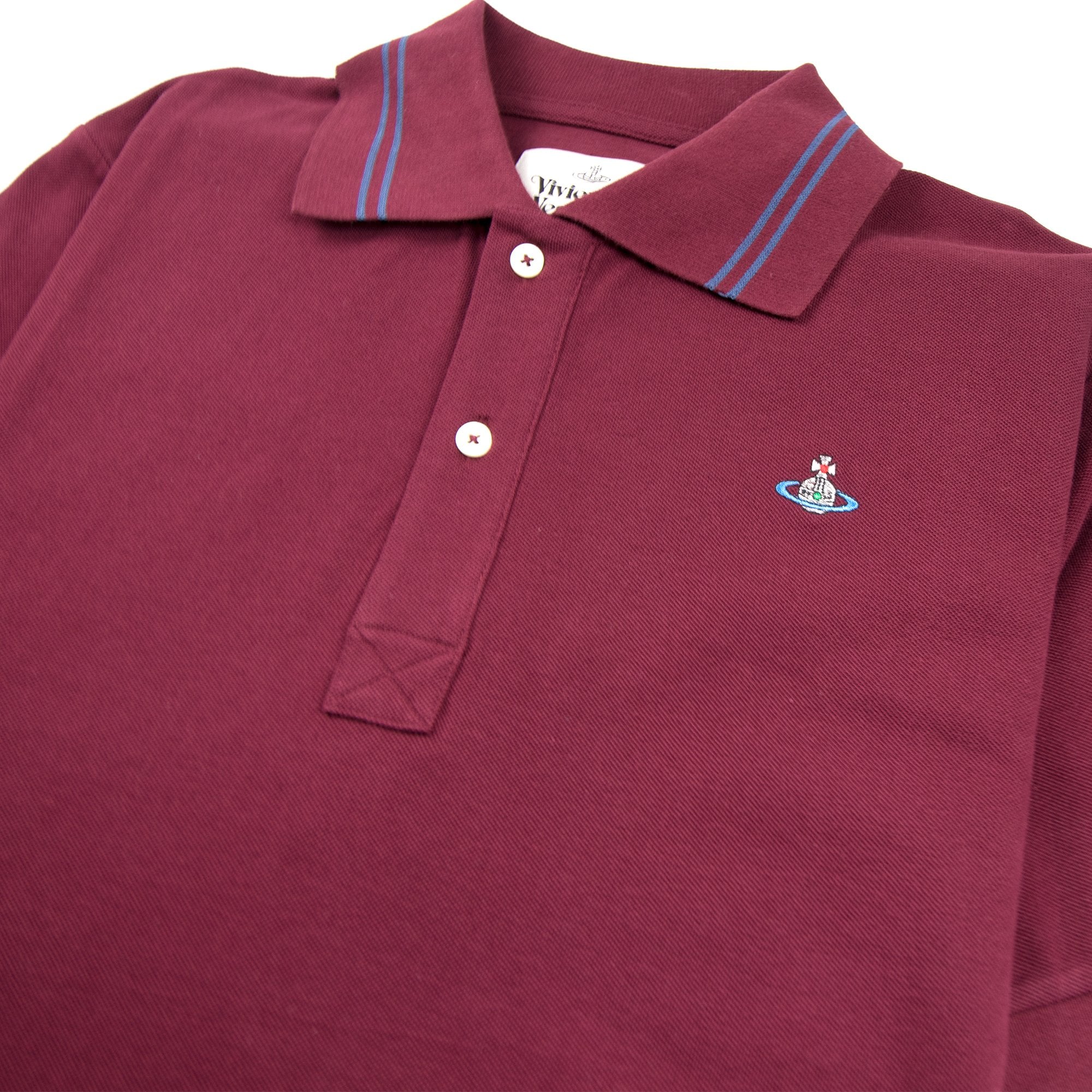Vivienne Westwood Orb Logo Twin Tipped Polo Shirt Purple | ONU – Onu