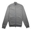 Armani Jeans Zip Up Rubber Logo Jacket Light Grey