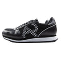 Armani Jeans Eagle Mesh Trainers Black/White