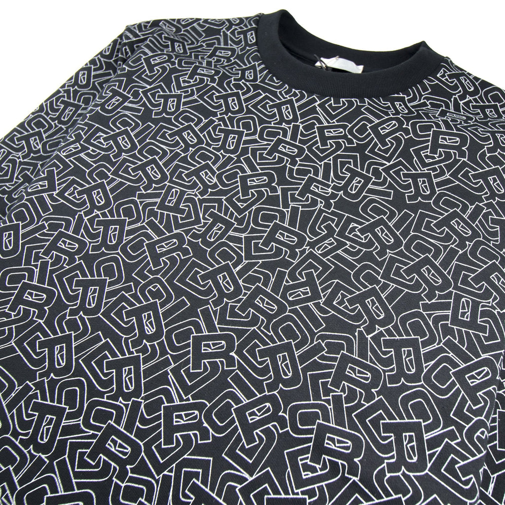 Christian Dior Letters All Over Print Sweatshirt Black