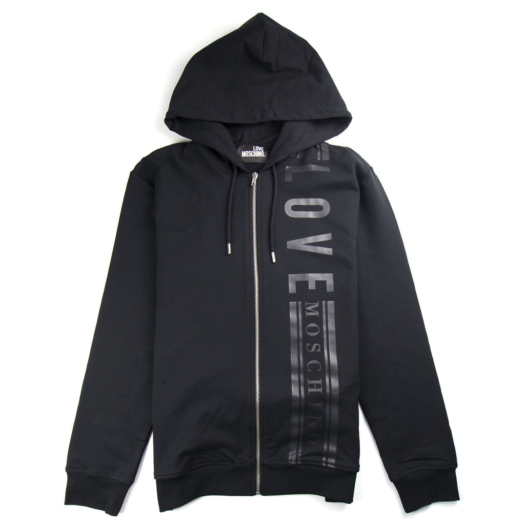 Love Moschino Side Logo Zip Up Hoody Black