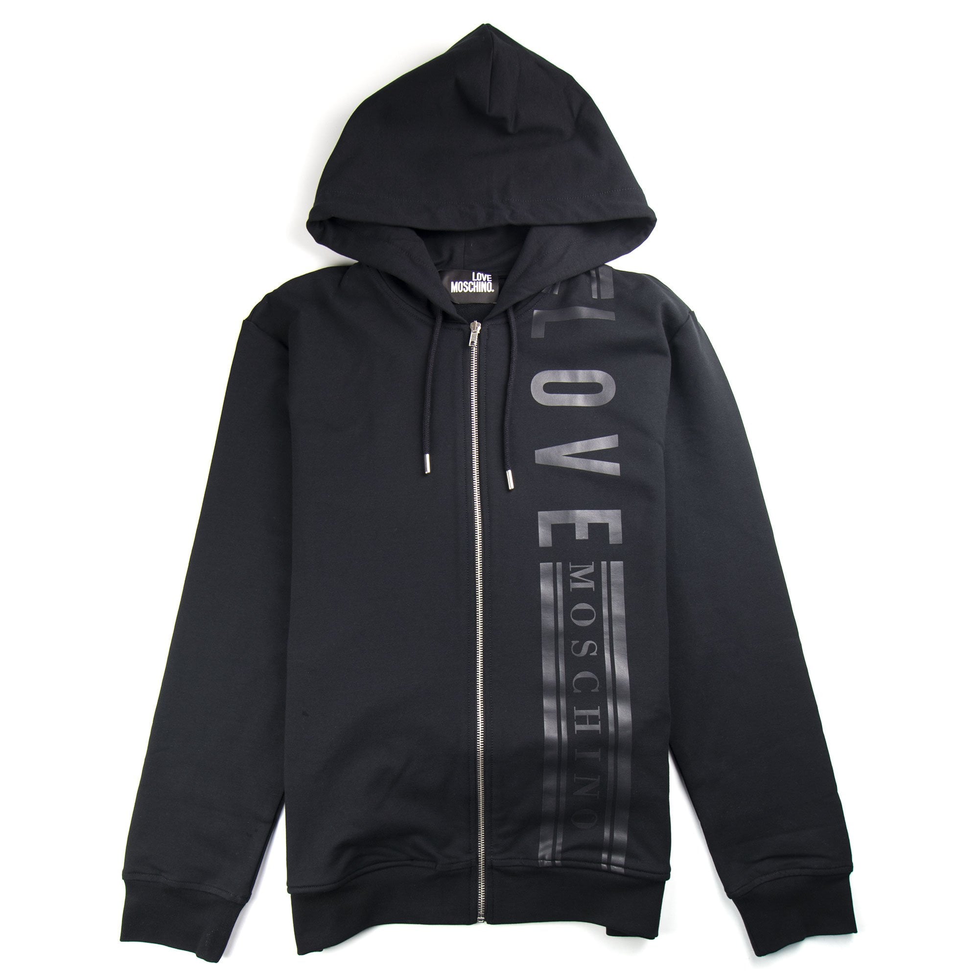Love Moschino Side Logo Zip Up Hoody Black