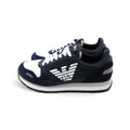 Emporio Armani Runner Eagle Shoe Blue