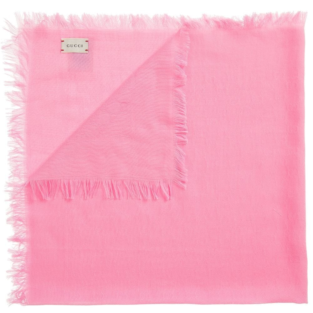 Gucci Junior GG Cotton Shawl Pink