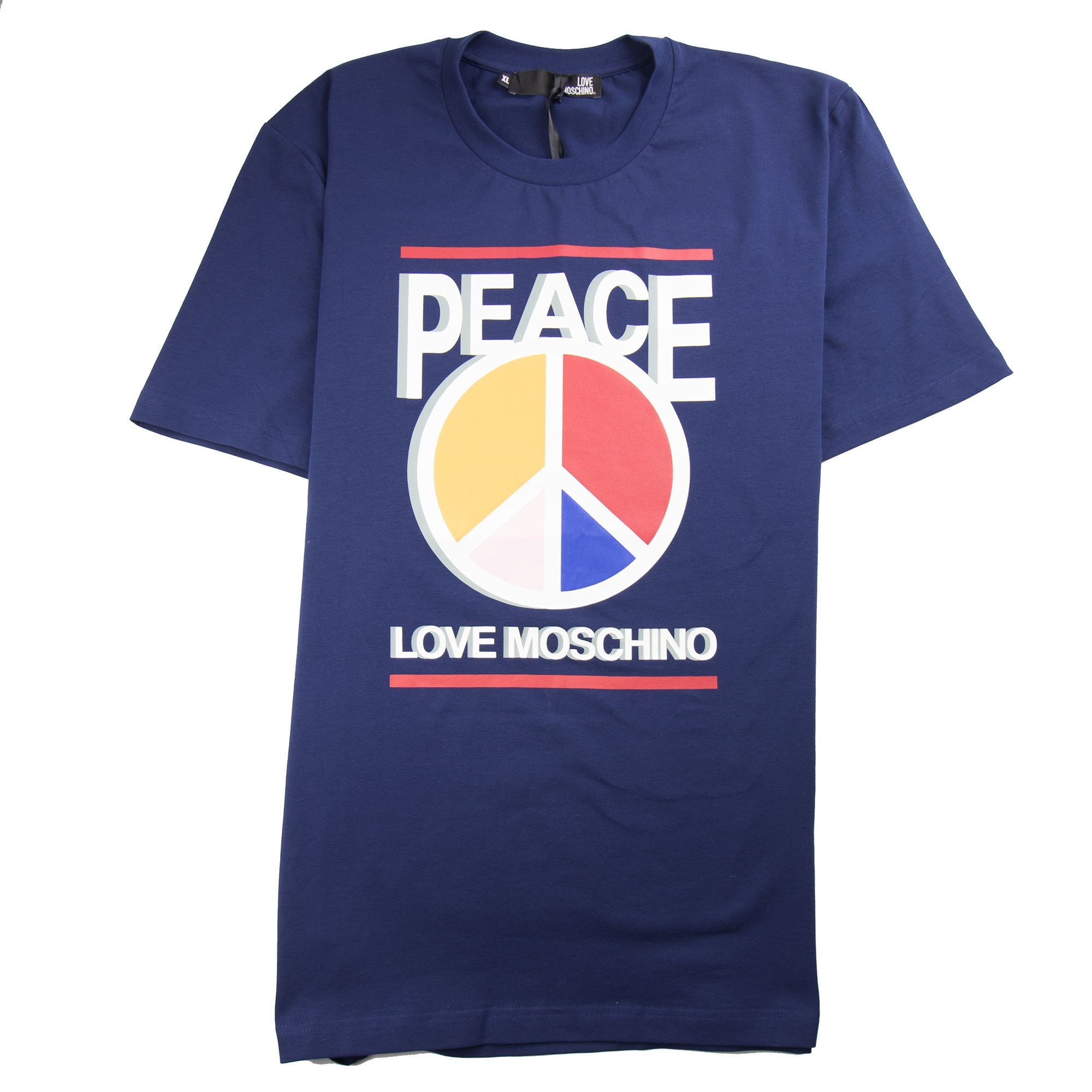Love Moschino Peace Love T-Shirt Blue