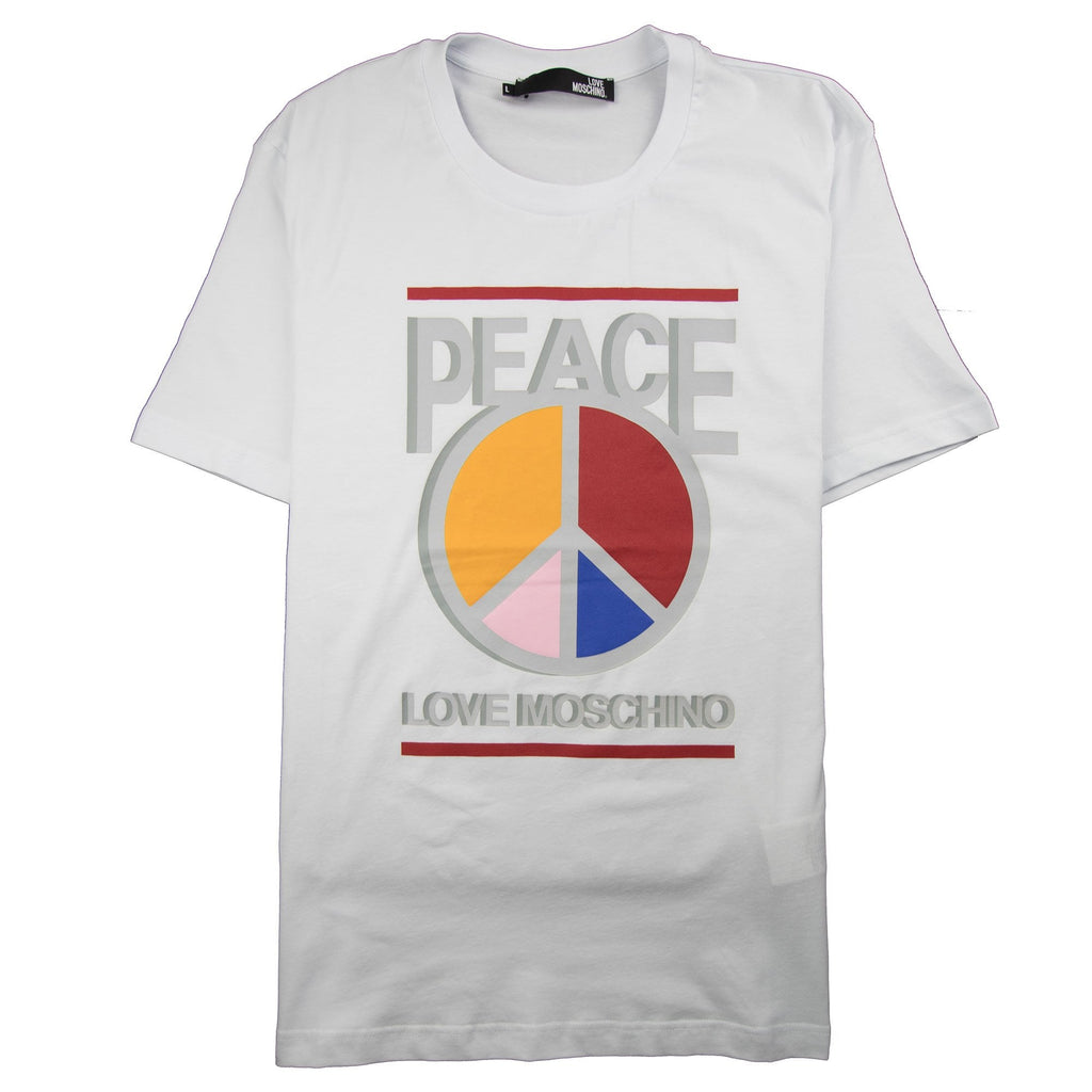 Love Moschino Peace Love T-Shirt White
