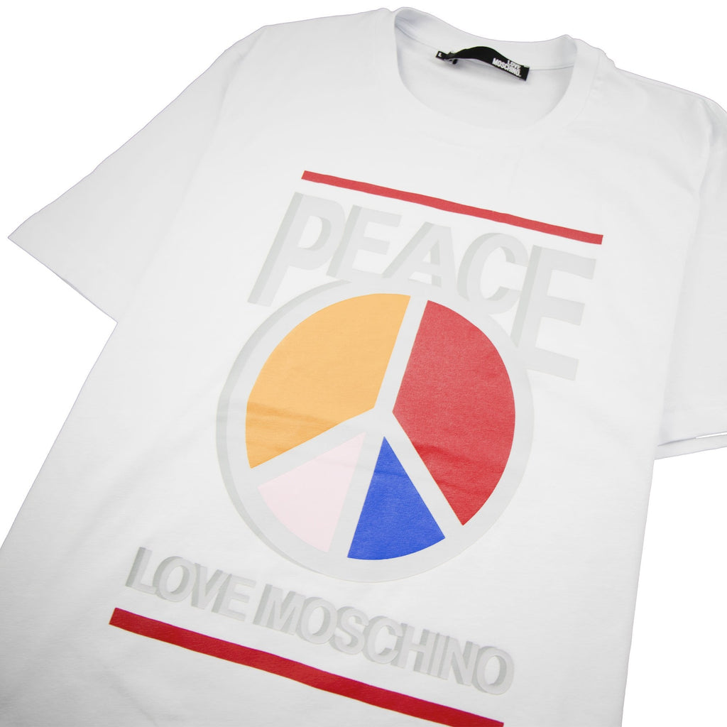 Love Moschino Peace Love T-Shirt White