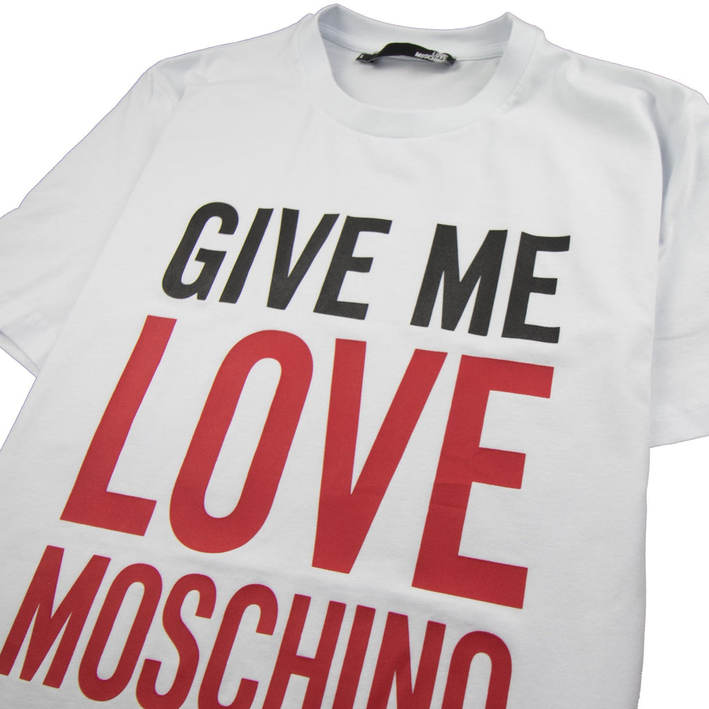 Love Moschino Give Me Love T-Shirt White