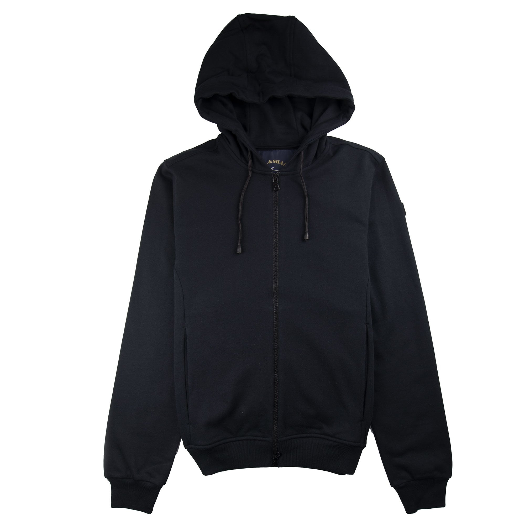Paul And Shark Arm Logo Hoody Black