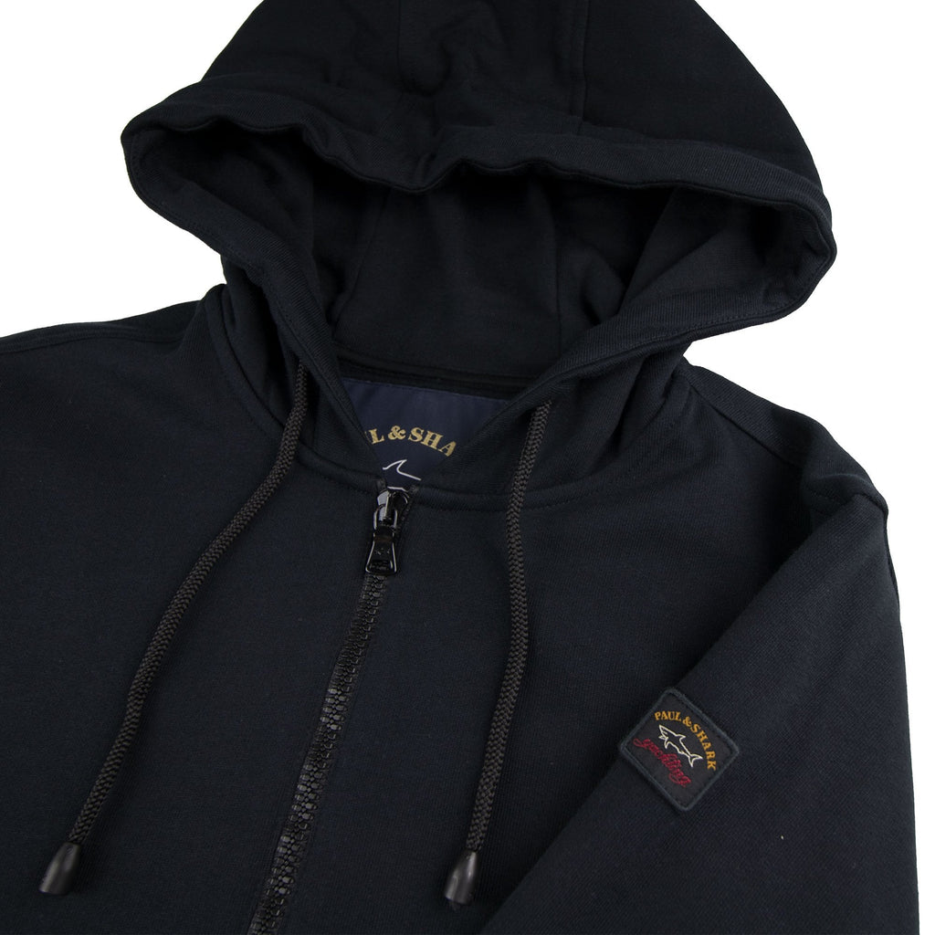 Paul And Shark Arm Logo Hoody Black