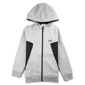 Hugo Boss Kids Rubber Logo Zip Up Hoody Grey/Black
