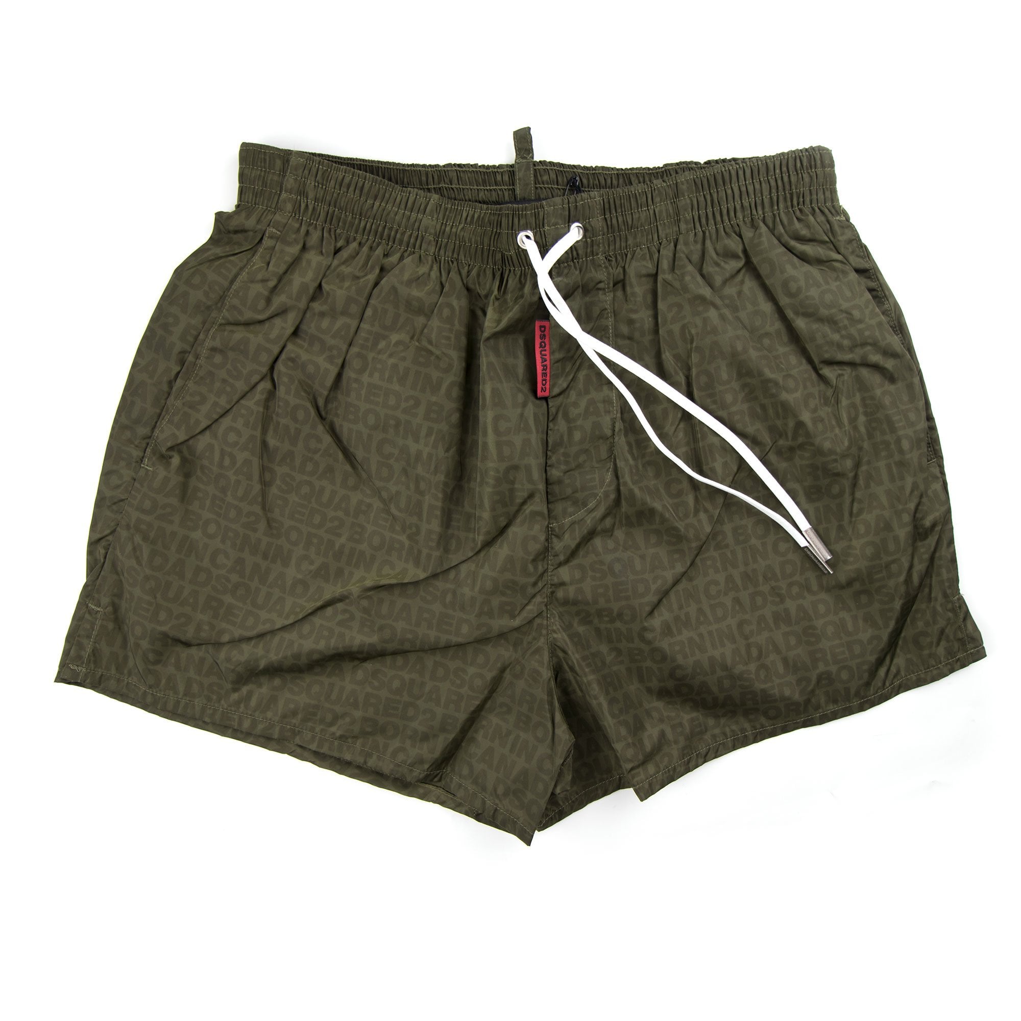 Dsquared2 All Over Print Shorts Khaki
