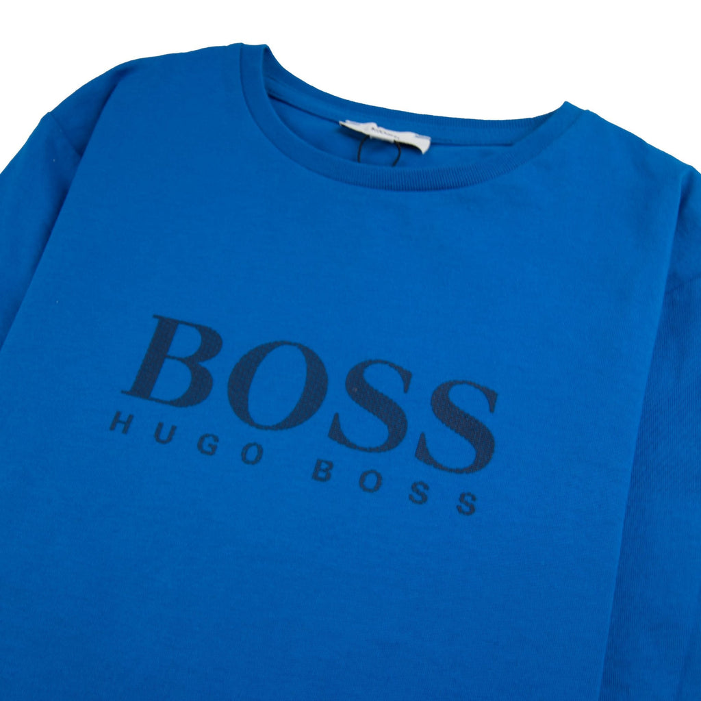 Hugo Boss Chest Kids Logo T-Shirt Electric Blue