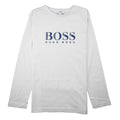 Hugo Boss Kids Chest Logo Long Sleeve T-Shirt White/Blue