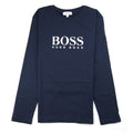 Hugo Boss Kids Chest Logo Long Sleeve T-Shirt Navy
