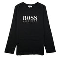 Hugo Boss Kids Chest Logo Long Sleeve T-Shirt Black