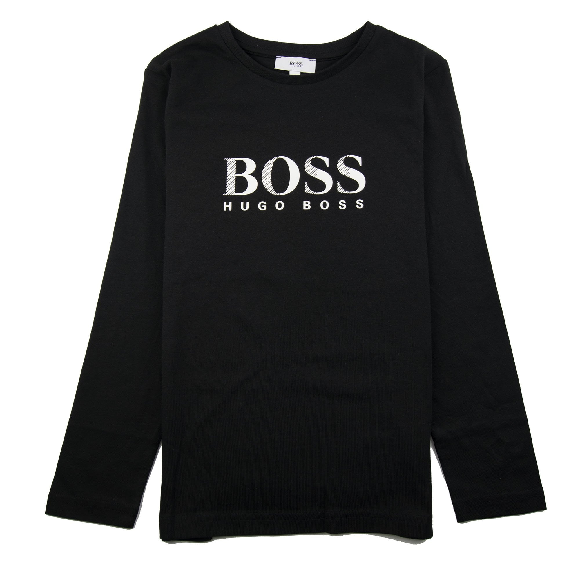 Hugo Boss Kids Chest Logo Long Sleeve T-Shirt Black
