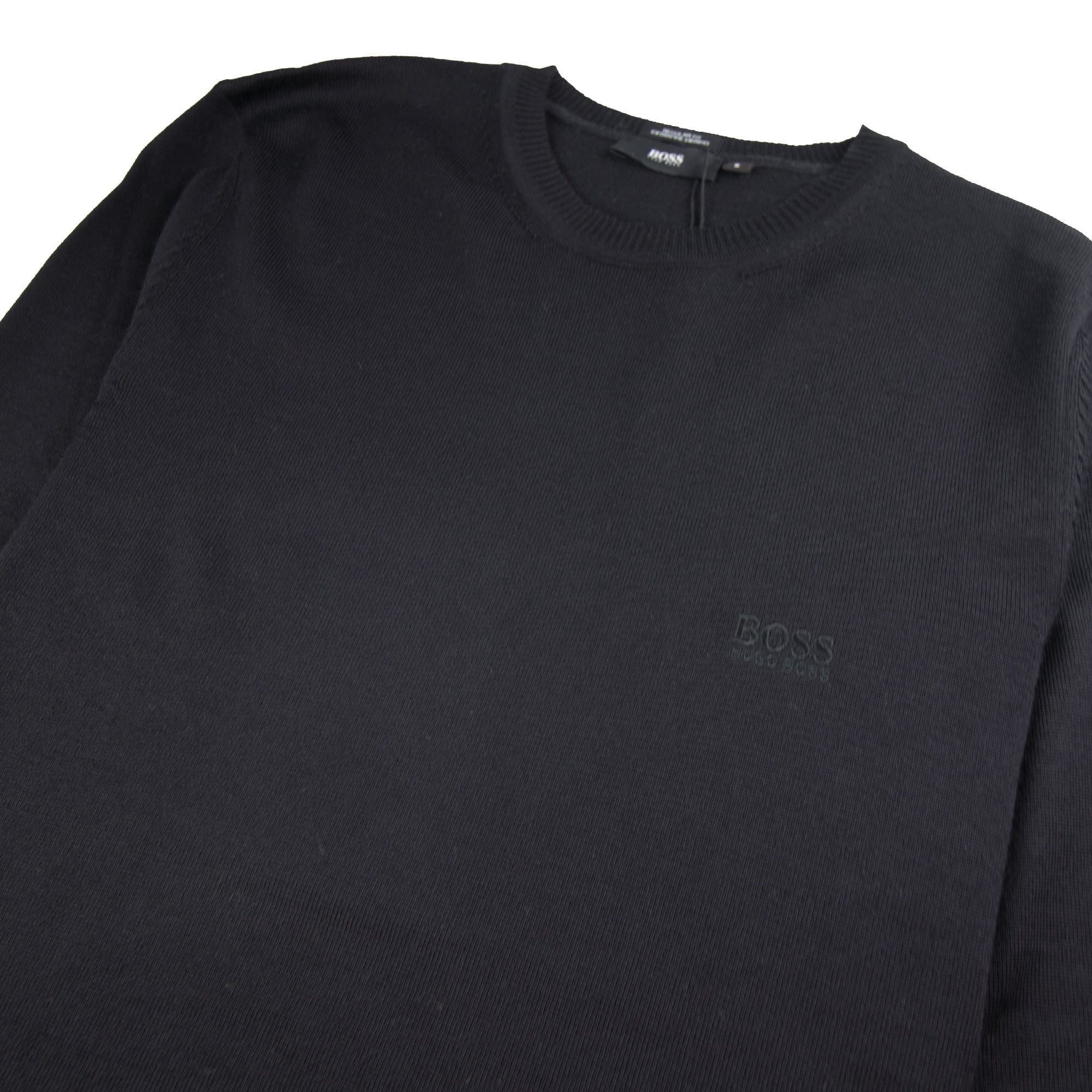 Hugo Boss Bargritte-B Round Neck Knitted Jumper Black