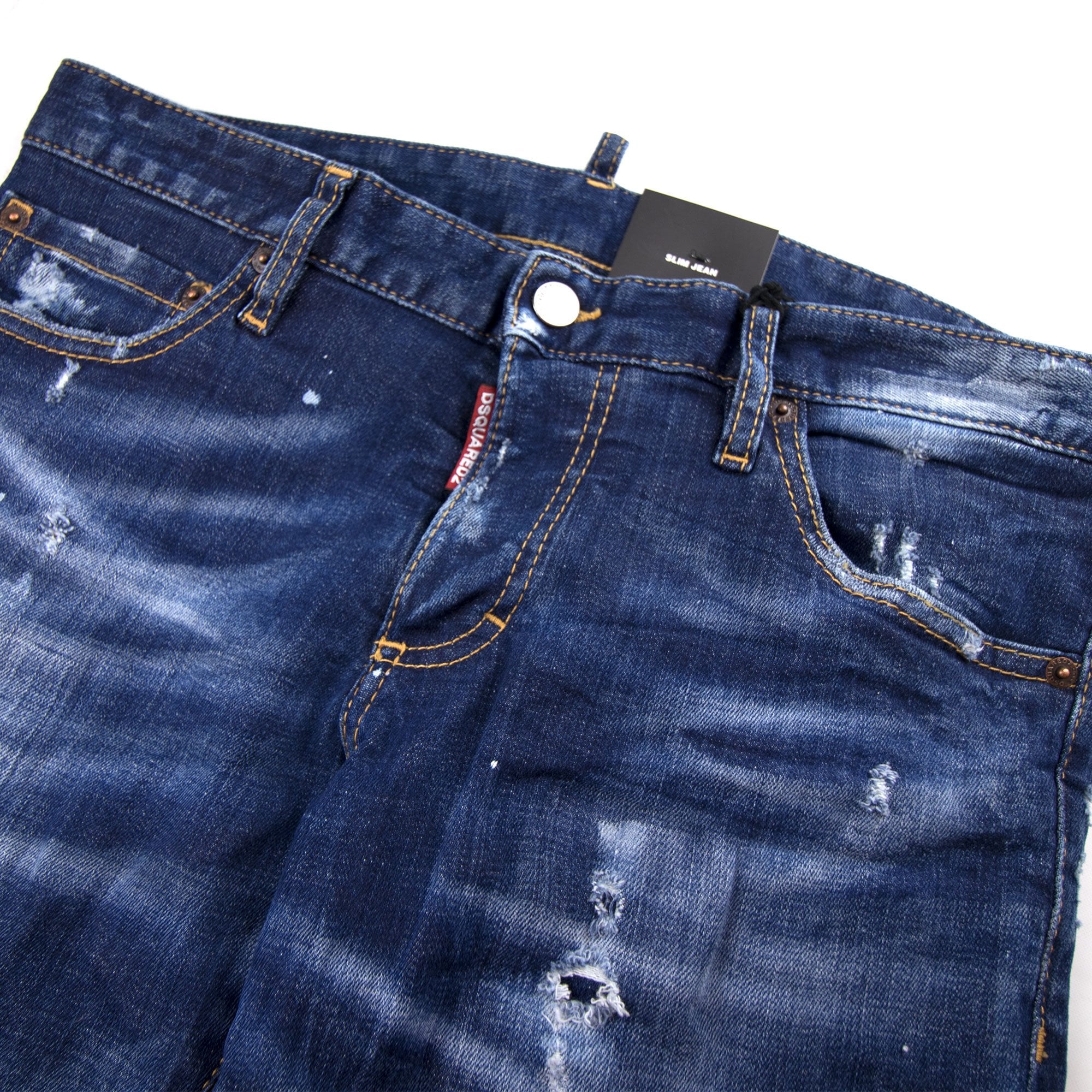 Dsquared2 Slim Jean Biker Badge Denim