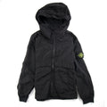 Stone Island Junior Hooded Jacket Black