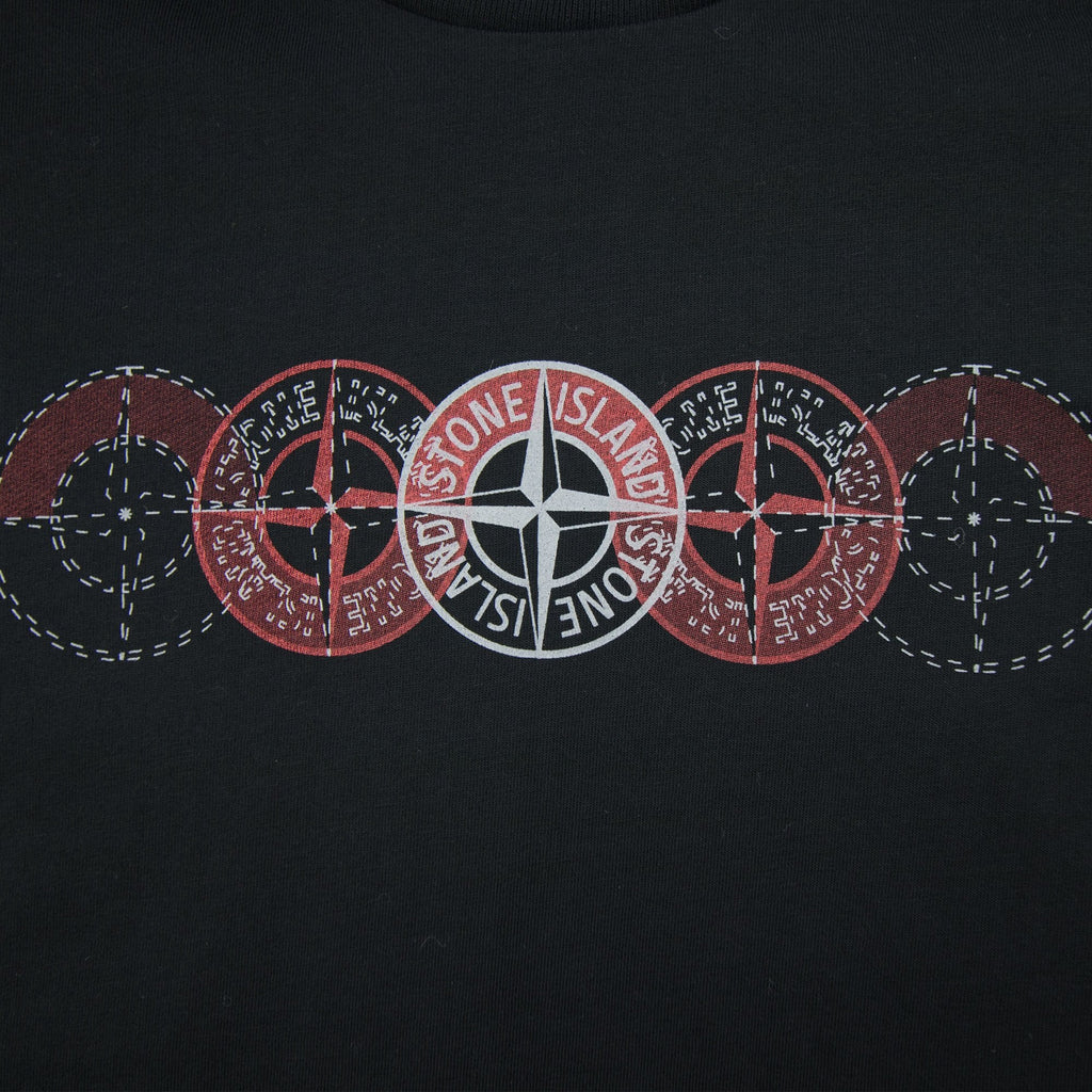 Stone Island Junior 5 Compass T-Shirt Black