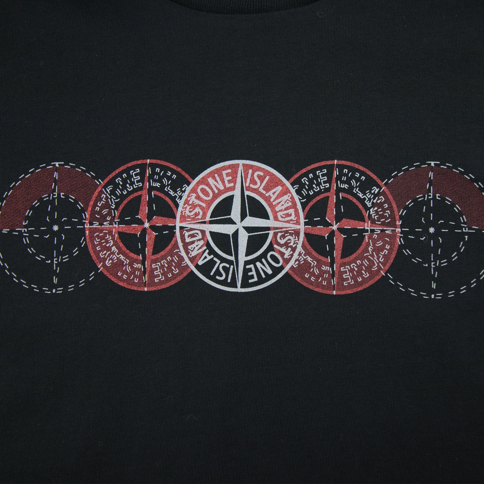 Stone Island Junior 5 Compass T-Shirt Black